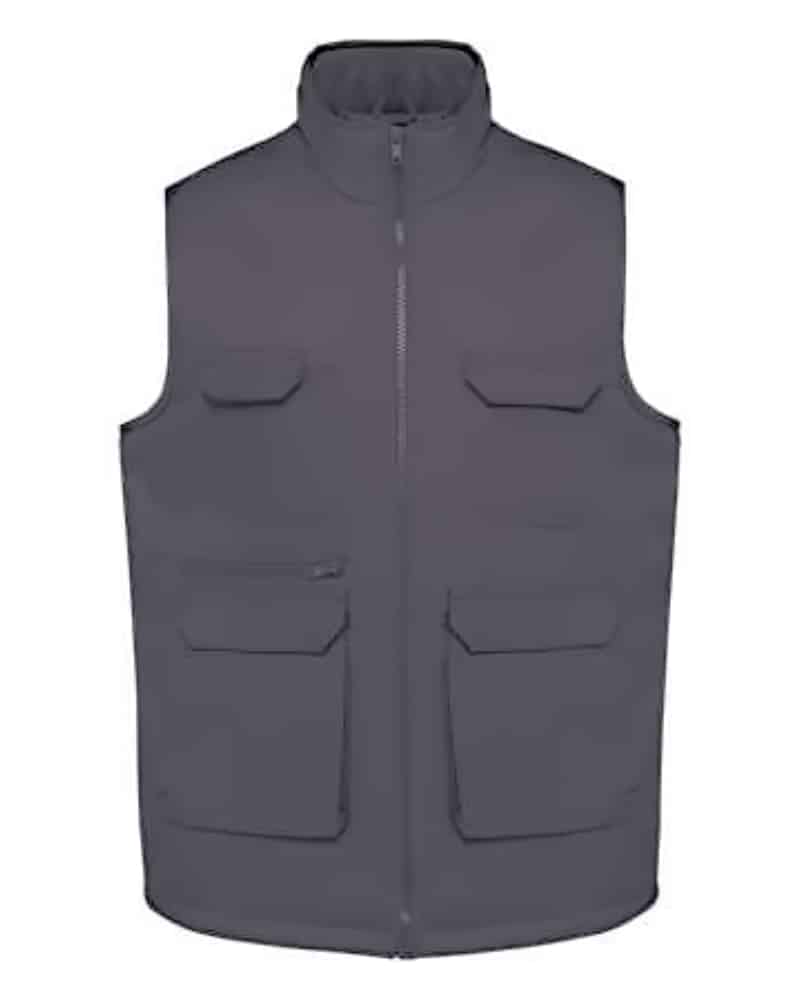 UNISEX PADDED MULTI-POCKET POLYCOTTON VEST UNISEX PADDED MULTI-POCKET POLYCOTTON VEST