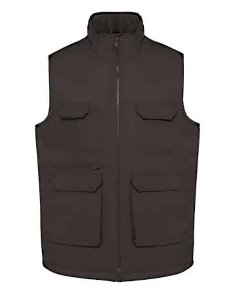 UNISEX PADDED MULTI-POCKET POLYCOTTON VEST UNISEX PADDED MULTI-POCKET POLYCOTTON VEST