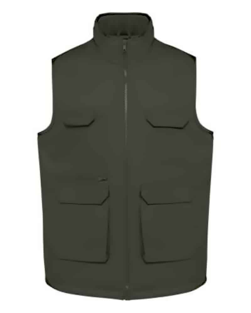 UNISEX PADDED MULTI-POCKET POLYCOTTON VEST UNISEX PADDED MULTI-POCKET POLYCOTTON VEST