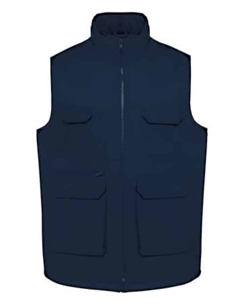 UNISEX PADDED MULTI-POCKET POLYCOTTON VEST UNISEX PADDED MULTI-POCKET POLYCOTTON VEST