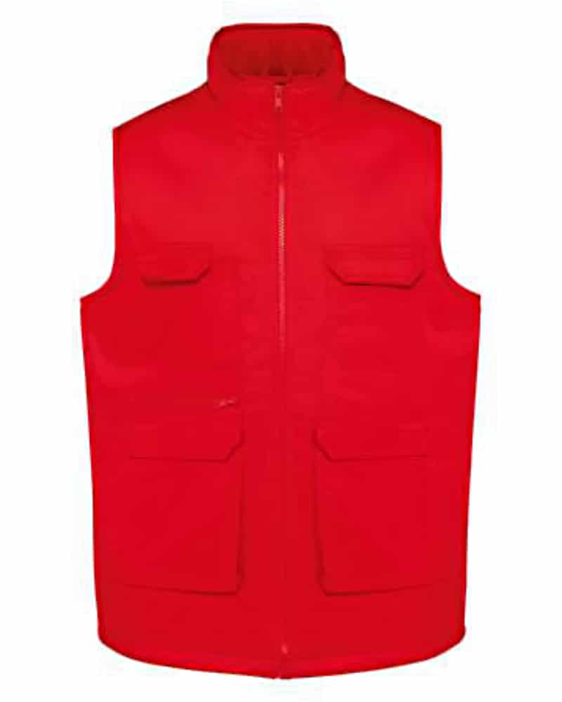 UNISEX PADDED MULTI-POCKET POLYCOTTON VEST UNISEX PADDED MULTI-POCKET POLYCOTTON VEST